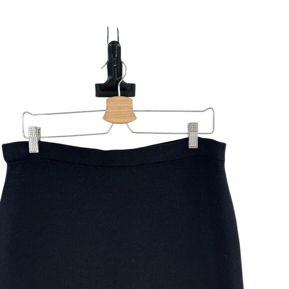 St. John Basics Skirt Santana Knit Pencil Pull-On Black Size US 10 - Picture 3 of 9